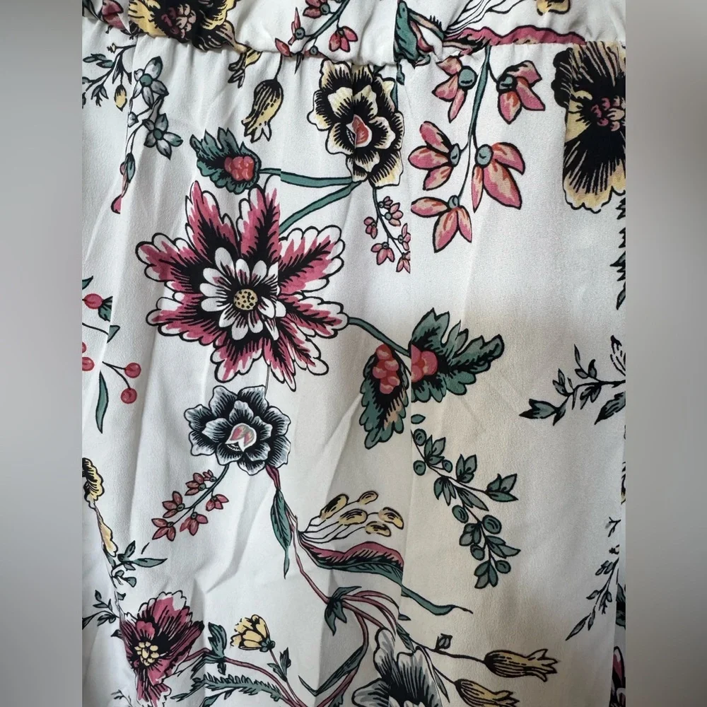 Loft Floral Spaghetti Strap Maxi Dress size 12p - Picture 4 of 6